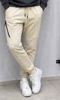 joggers with zipper